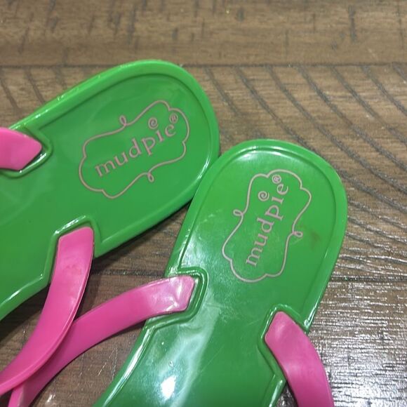 Mud Pie bow flip flop sandals size 40 - Picture 5 of 7